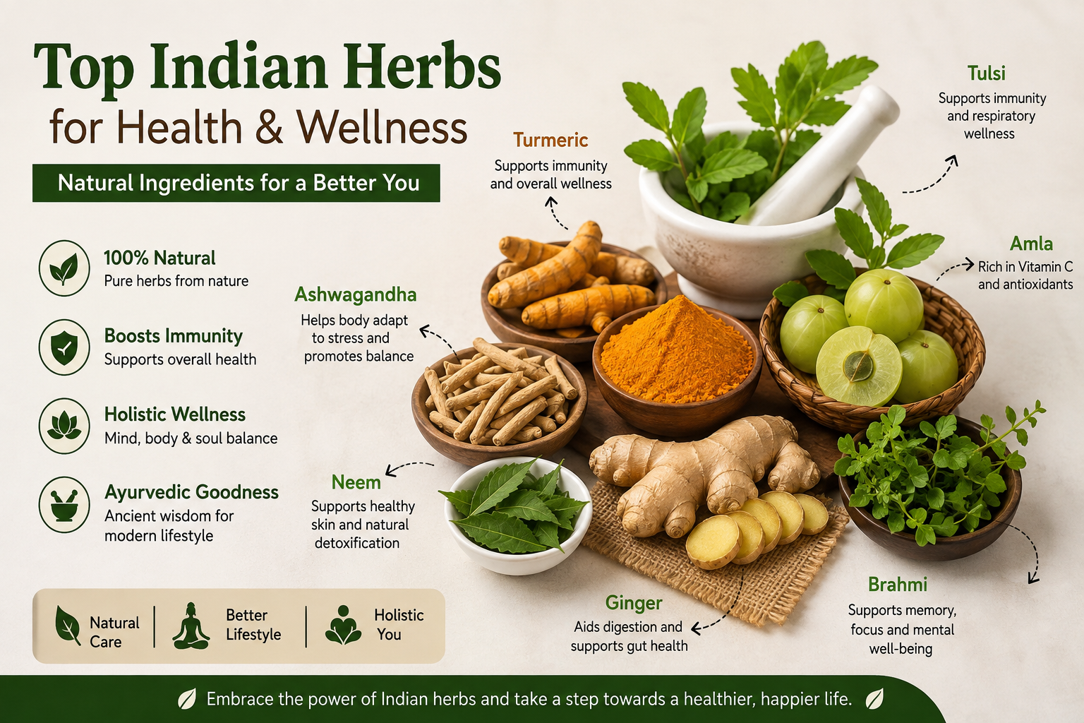 Top Indian Herbs for Health & Wellness: Benefits, Uses & Natural Care