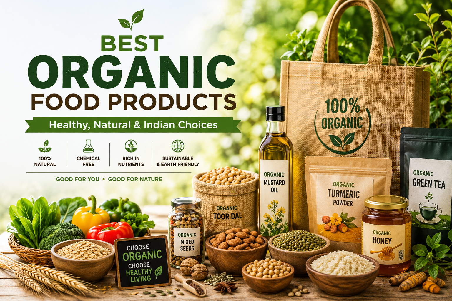 Best Organic Food Products: Healthy, Natural & Indian Choices