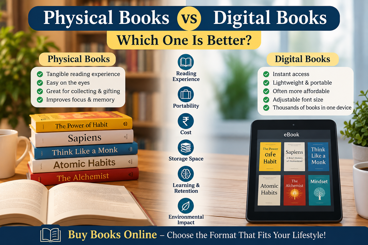 Physical Books vs Digital Books: Which One Is Better?