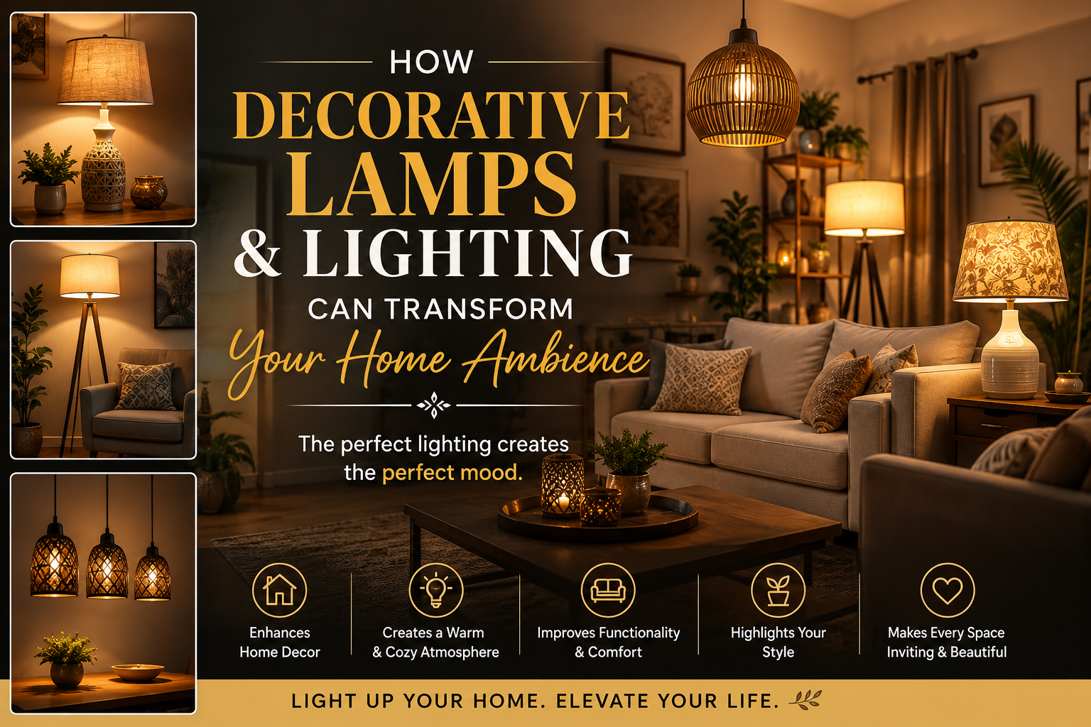 How Decorative Lamps and Lighting Can Transform Your Home Ambience