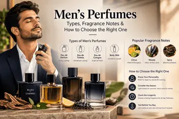 Men’s Perfumes: Types, Fragrance Notes & How to Choose the Right One