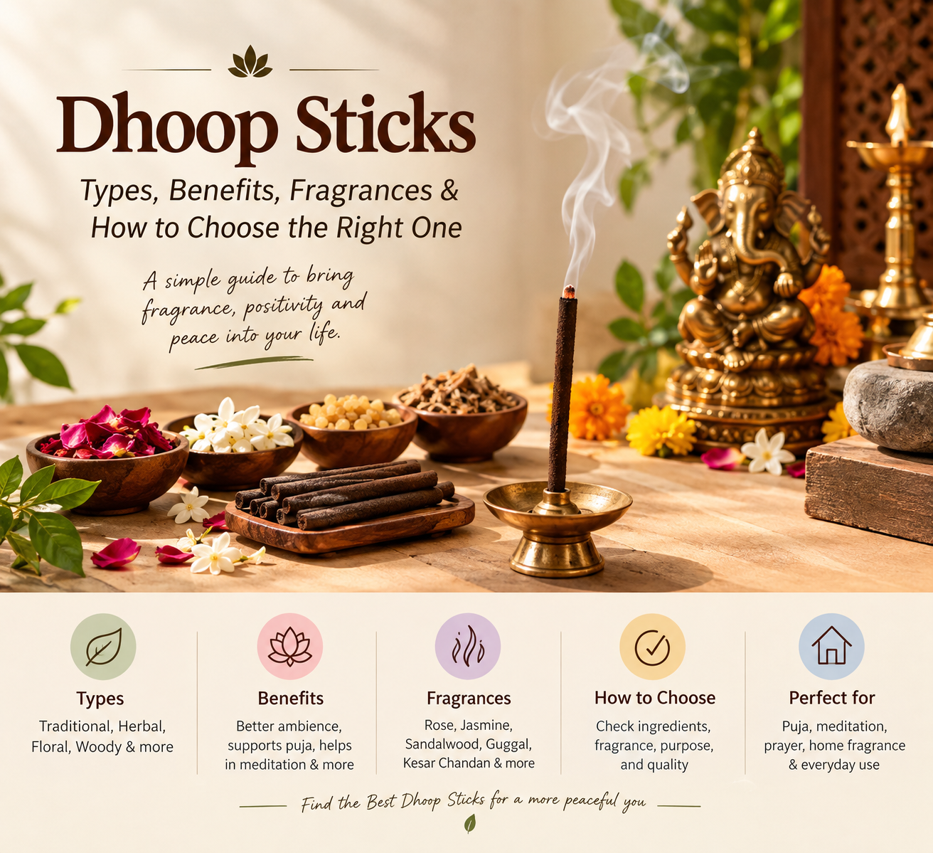 Dhoop Sticks: Types, Benefits, Fragrances & How to Choose the Right One