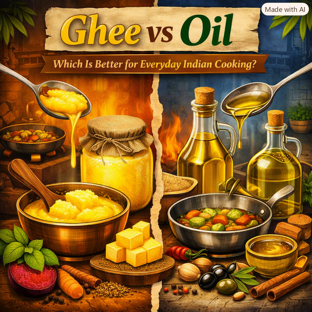 Ghee vs Oil: Which Is Better for Everyday Indian Cooking?